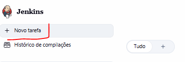 Menu Nova Tarefa no Jenkins